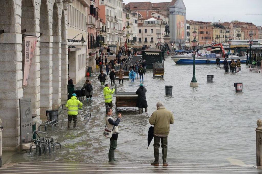 Venecia inundada. (EFE)