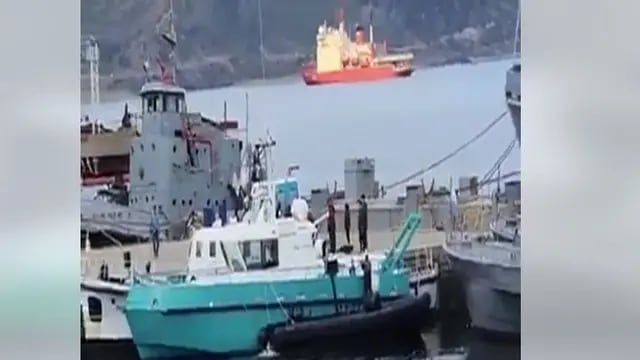 Accidente naval en Ushuaia.