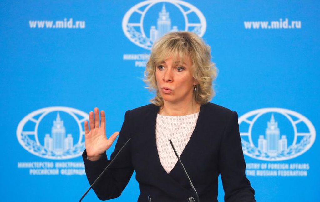 Maria Zajarova, portavoz del Ministerio de Asuntos Exteriores ruso. (EFE)