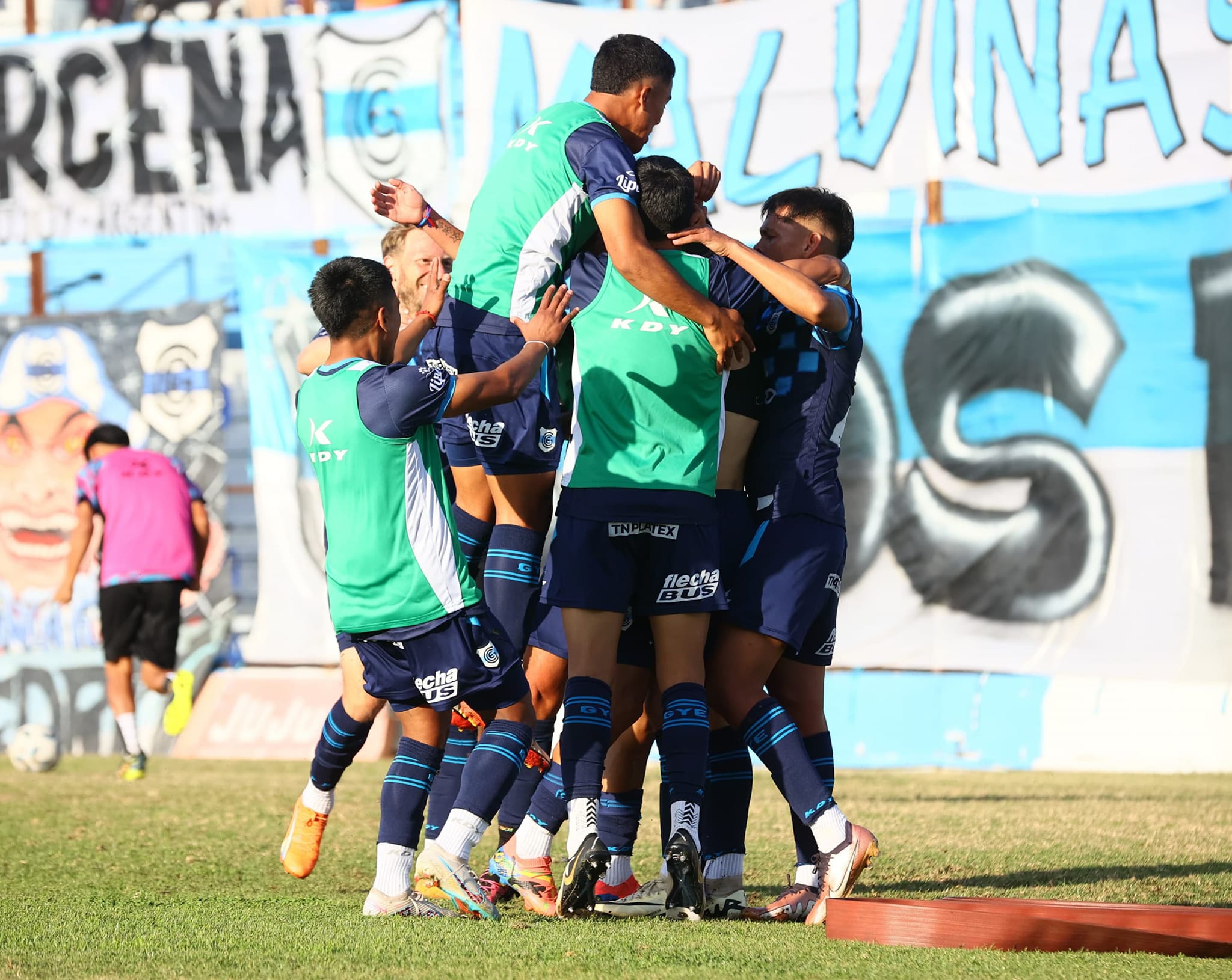 Además del gol, cuarta posición en su zona y siete partidos sin perder: el festejo por el auspicioso presente de Gimnasia de Jujuy en la victoria frente a Tristán Suárez.