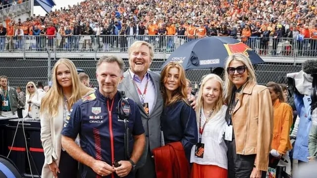 La familia real de los Países Bajos en el Gran Premio de la Fórmula 1