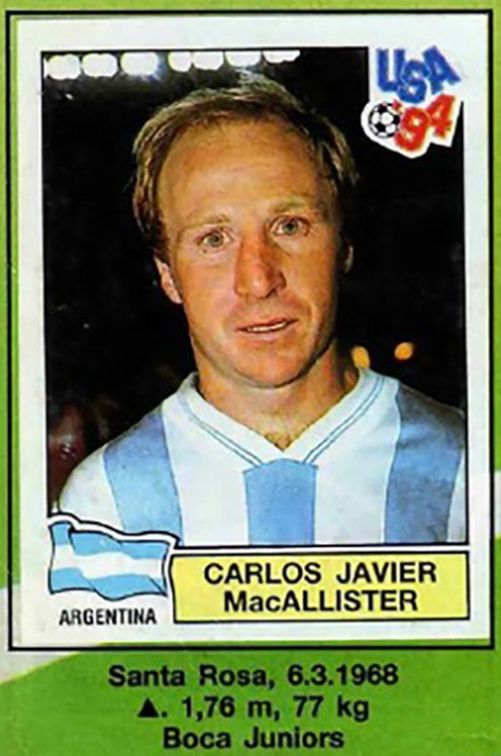 Carlos Mac Allister se perdió el Mundial de Estados Unidos 94.