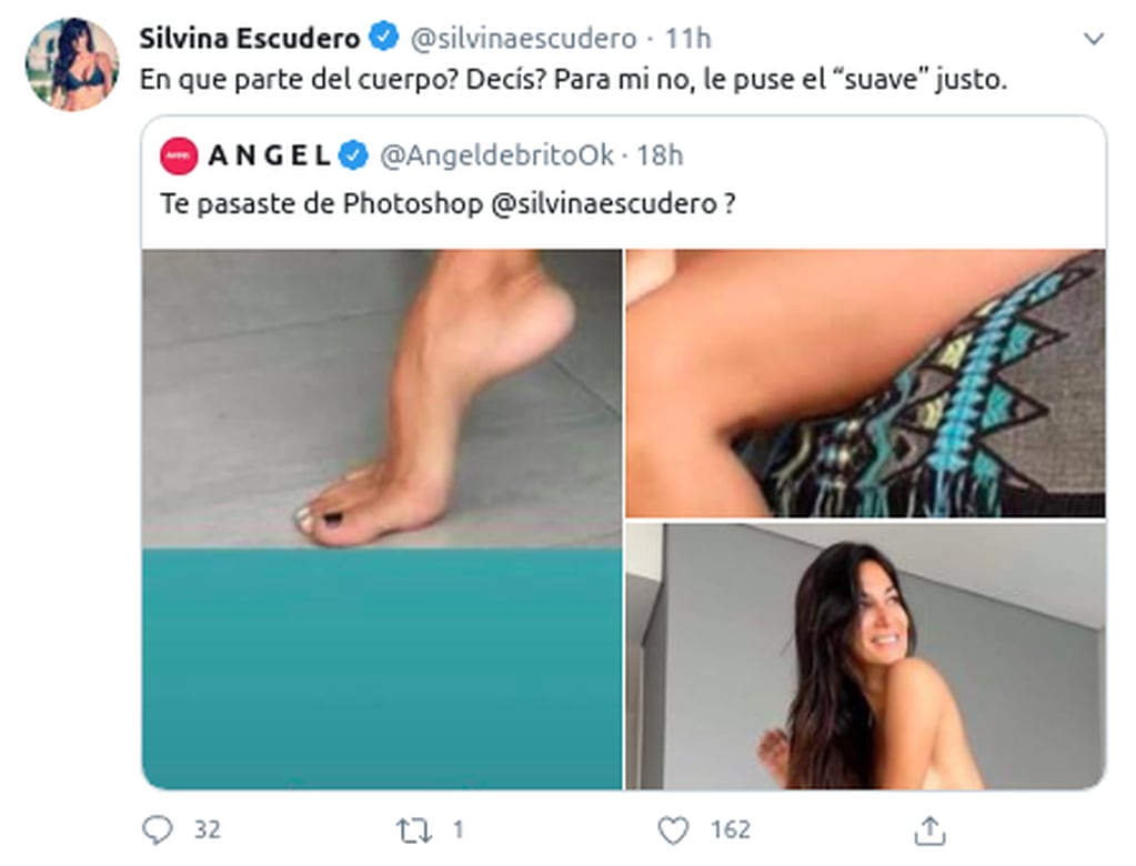 Silvina Escudero cuestionada por sus seguidores.