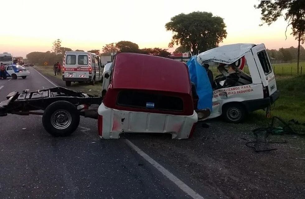 La colisión se produjo en el kilómetro 783 de la Ruta Nacional 11. (Reconquista Hoy)