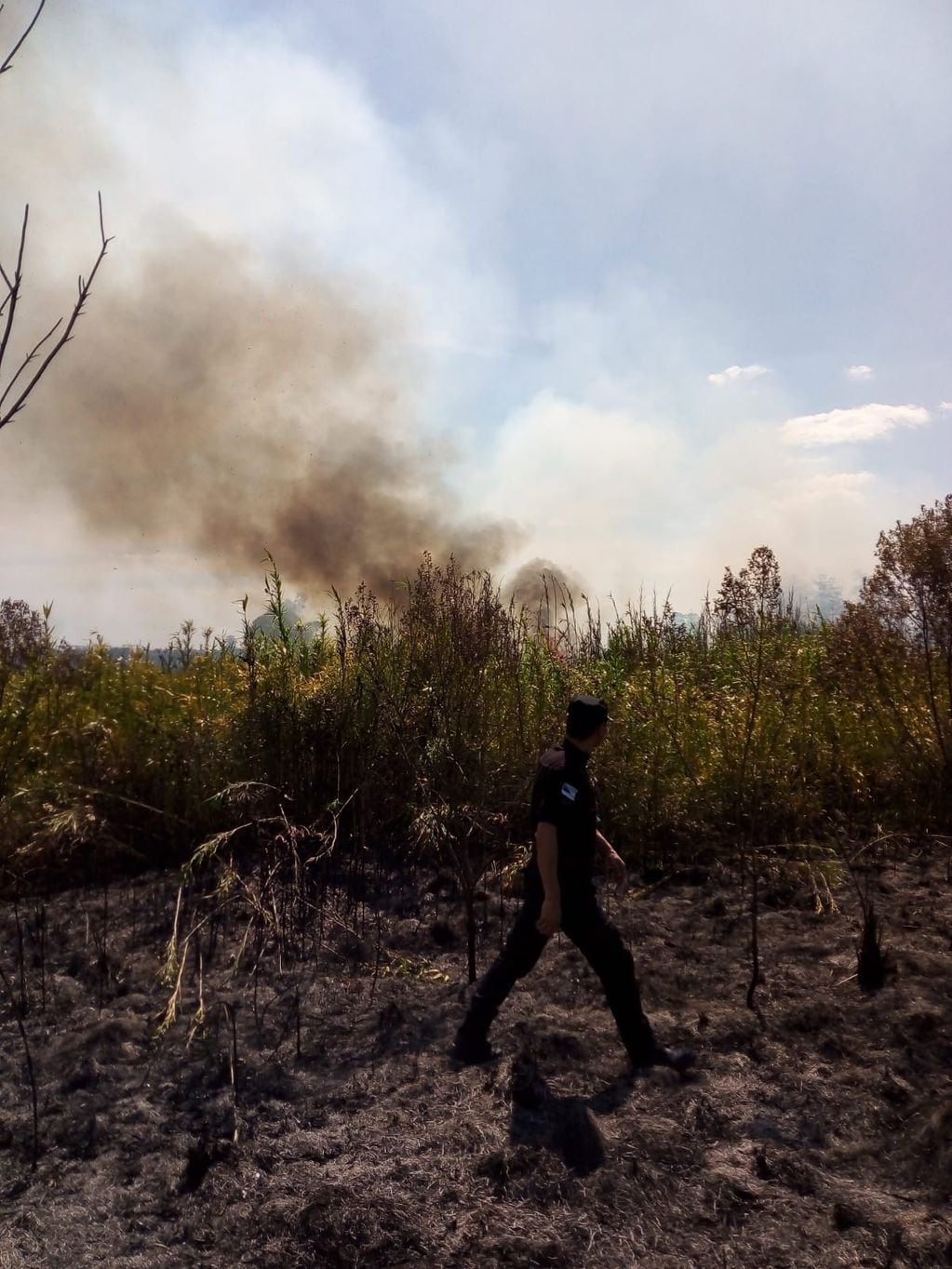 Incendio en cercanías al INTA llama a concientizar sobre la peligrosidad del fuego en la provincia.