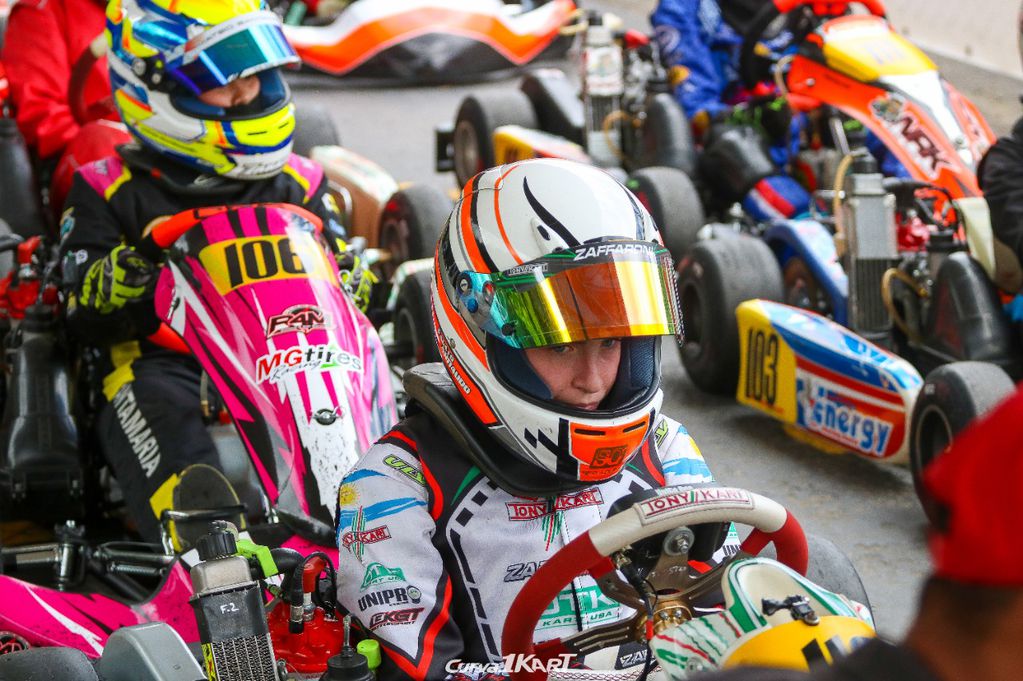 Fausto Arnaudo piloto karting en Colombia