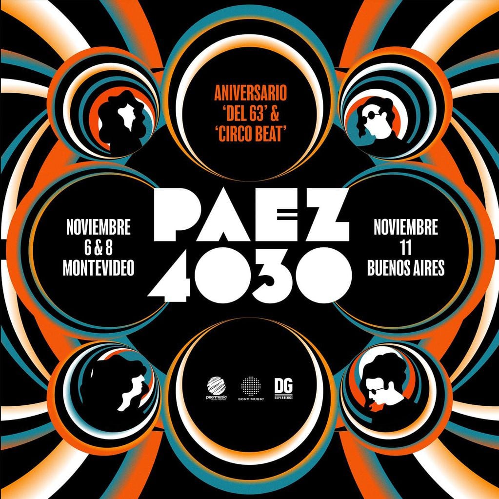 Fito Páez anunció el inicio de su tour "Paez4030" con tres shows en Montevideo y Buenos Aires.
