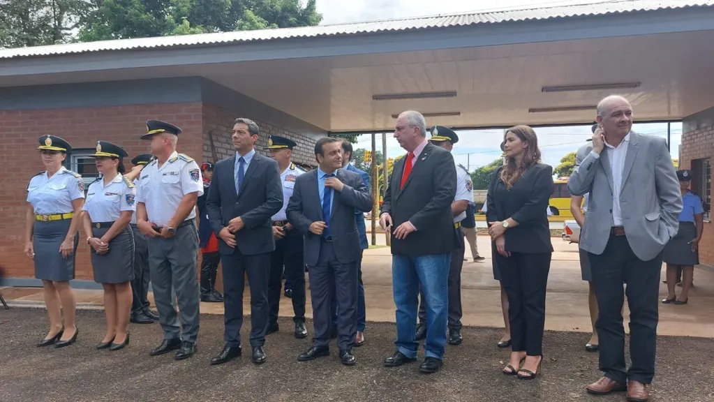 Oscar Herrera Ahuad y Hugo Passalacqua inauguraron las instalaciones de la Universidad de las Fuerzas de Seguridad