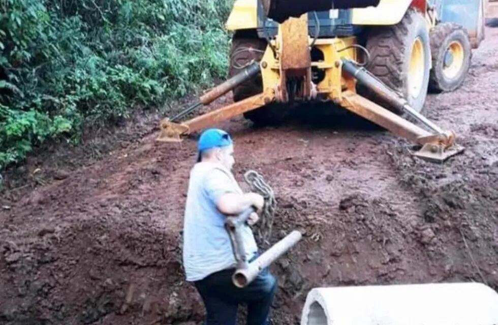 La municipalidad de Irigoyen reanudó las obras viales que se pararon por la cuarentena