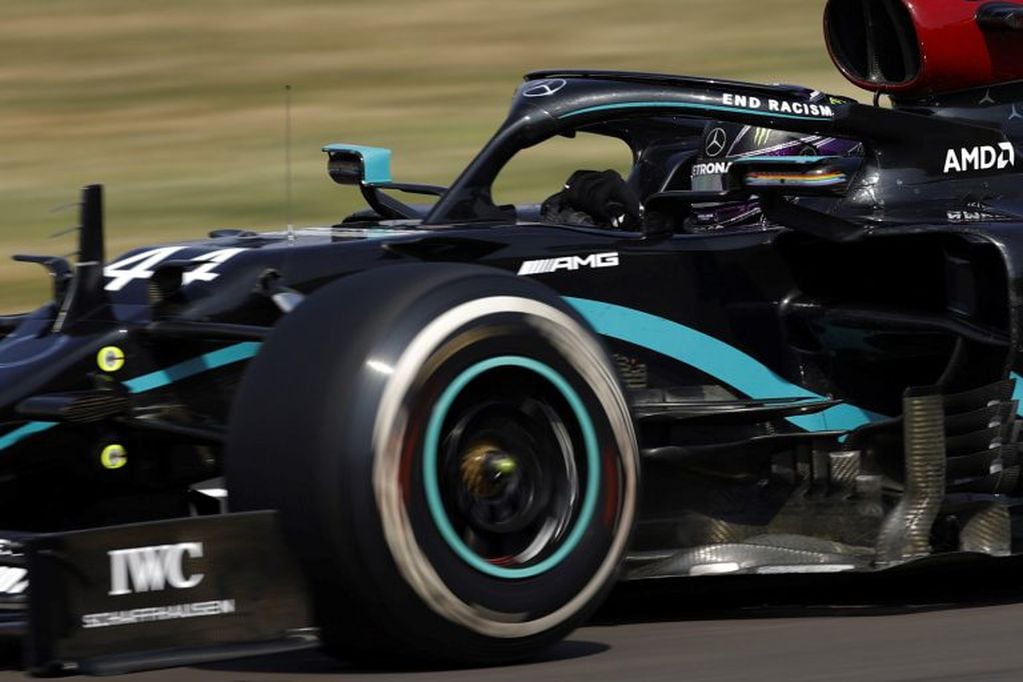 En la última parte del Gran Premio, Hamilton debió esforzarse al máximo para llegar hasta la segunda posición.