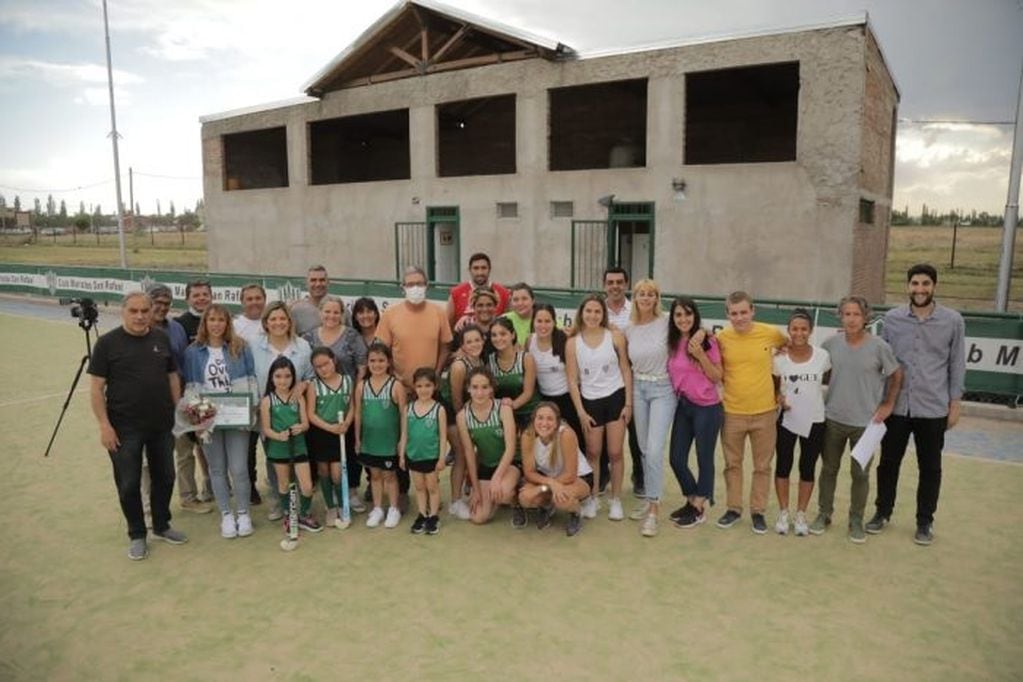 Funcionarios de la cartera de Deportes recorrieron los clubes Maristas, San Jorge, Unión Vecinal Sur Oeste e Independiente Calle Larga, en San Rafael.