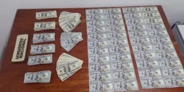 Gendarmería Nacional incautó más de 87 mil dólares en un operativo en Colonia Victoria