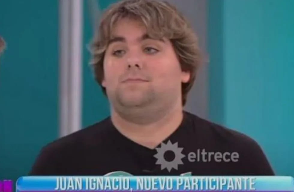Juan Ignacio Romero en su paso por Cuestión de Peso.