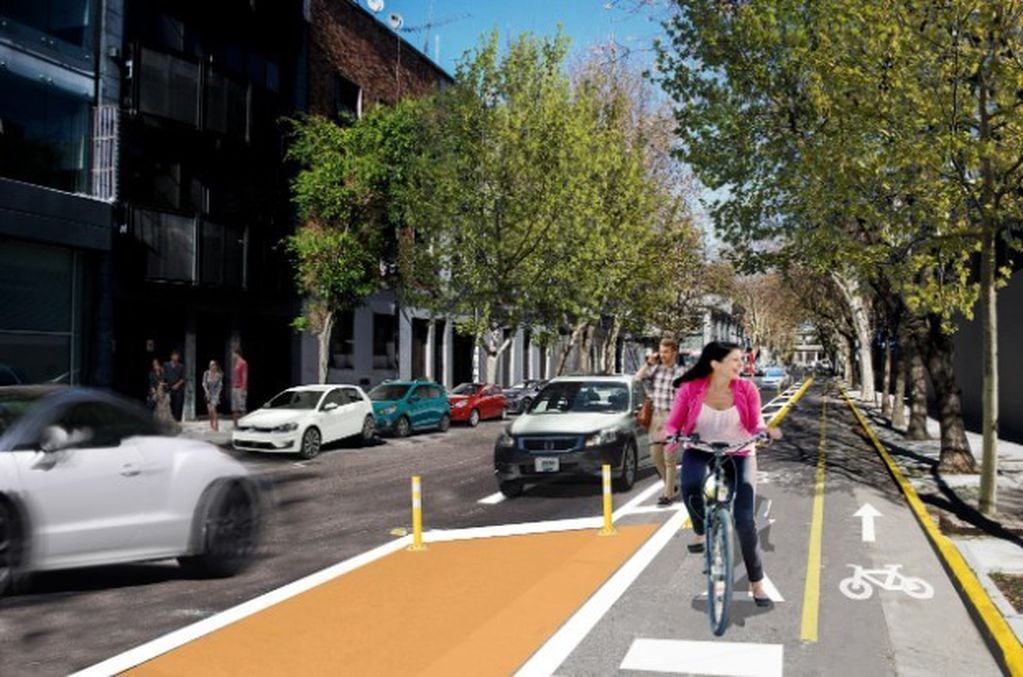 Proyecto de las nuevas ciclovías. (Foto: Prensa CABA)