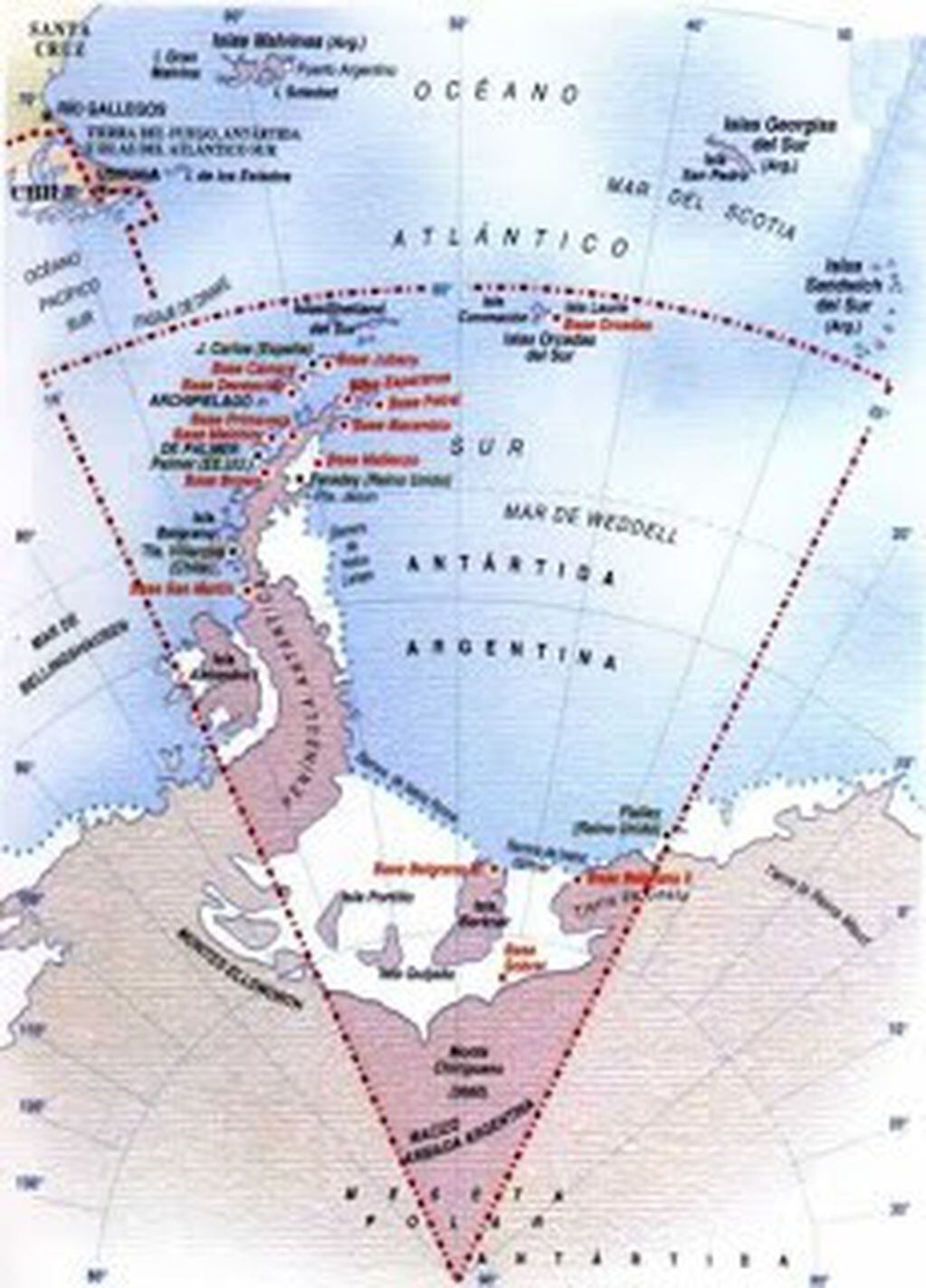Territorio completo de  de la provincia de Tierra del Fuego, Antártida e Islas del Atlántico Sur