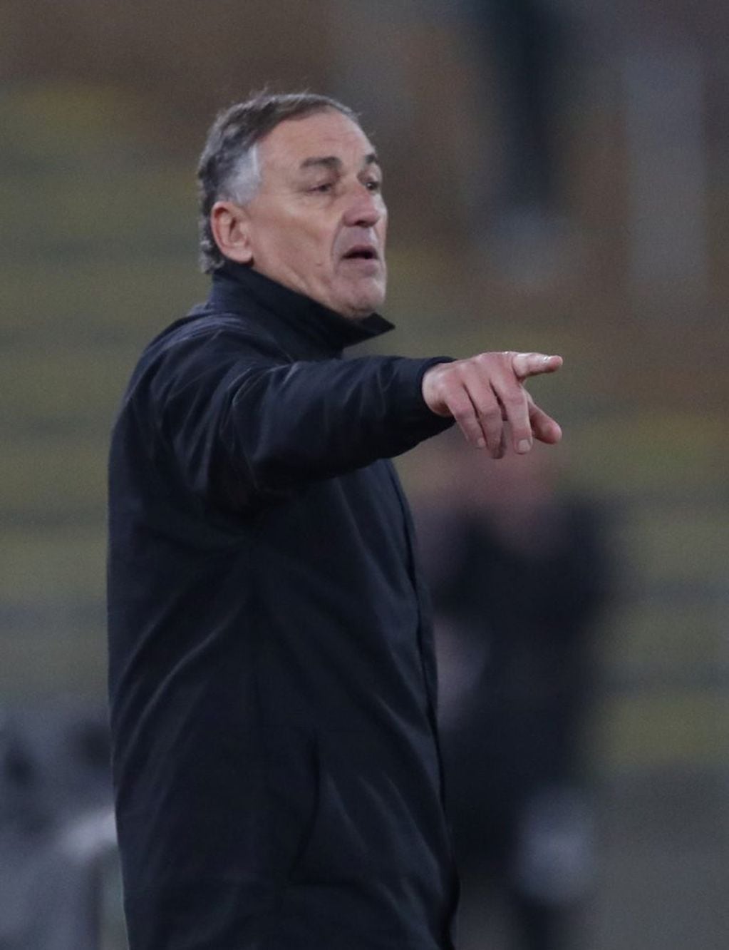 José Borrello, el técnico argentino durante el partido ante Perú en el Estadio San Marcos de Lima. (CIMECO)