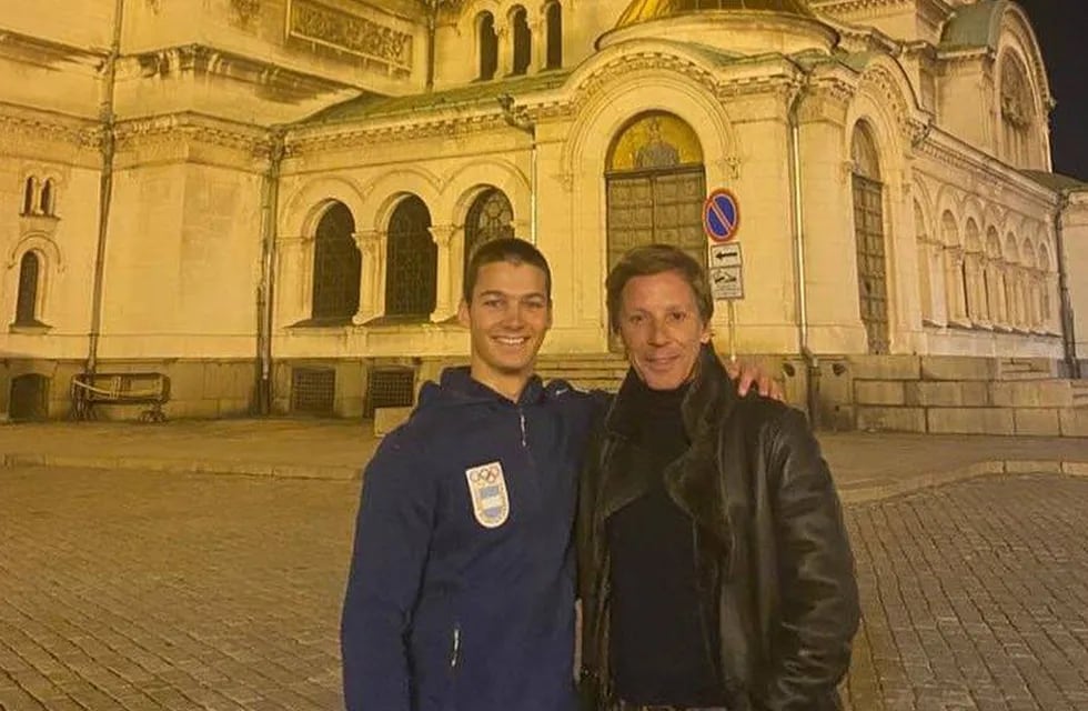 Alejandro Gravier publicó una foto junto a su hijo Tiziano Gravier en Sofía.