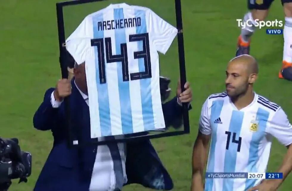 Los 143 partidos de Mascherano en la Selección son récord. (Foto: Captura de video)