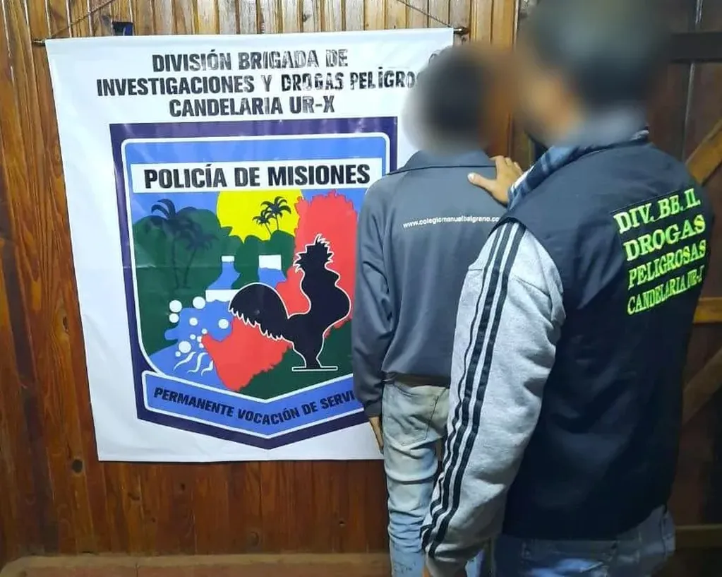 Atraparon a un delincuente en Candelaria. Policía de Misiones