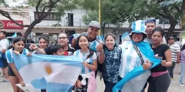 Festejos en Jujuy - Selección Argentina