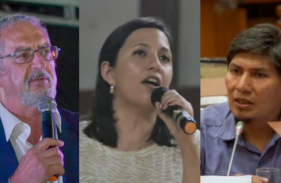 Gustavo Bouhid del Frente Cambia Jujuy, Leila Chaher del Frente de Todos y Alejandro Vilca del Frente de Izquierda y de los Trabajadores Unidad, los principales candidatos en Jujuy.