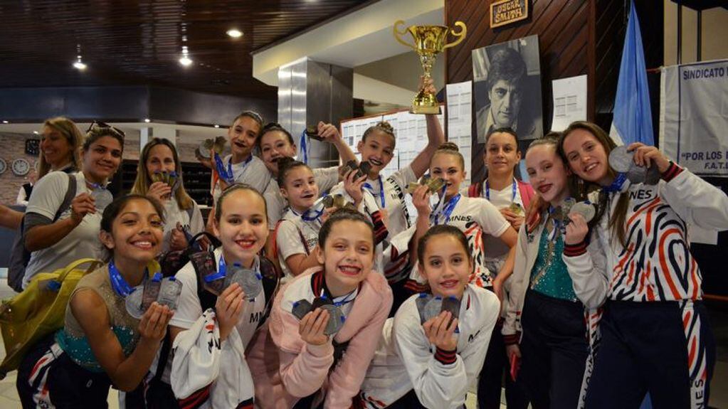 El festejo de todas en los Juegos Nacionales Evita. (Misiones Online)