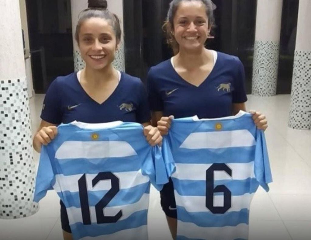 María Paula "Pula" Pedrozo y Araceli Oviedo, de Eldorado a la Selección Femenina de Rugby. (CIMECO)
