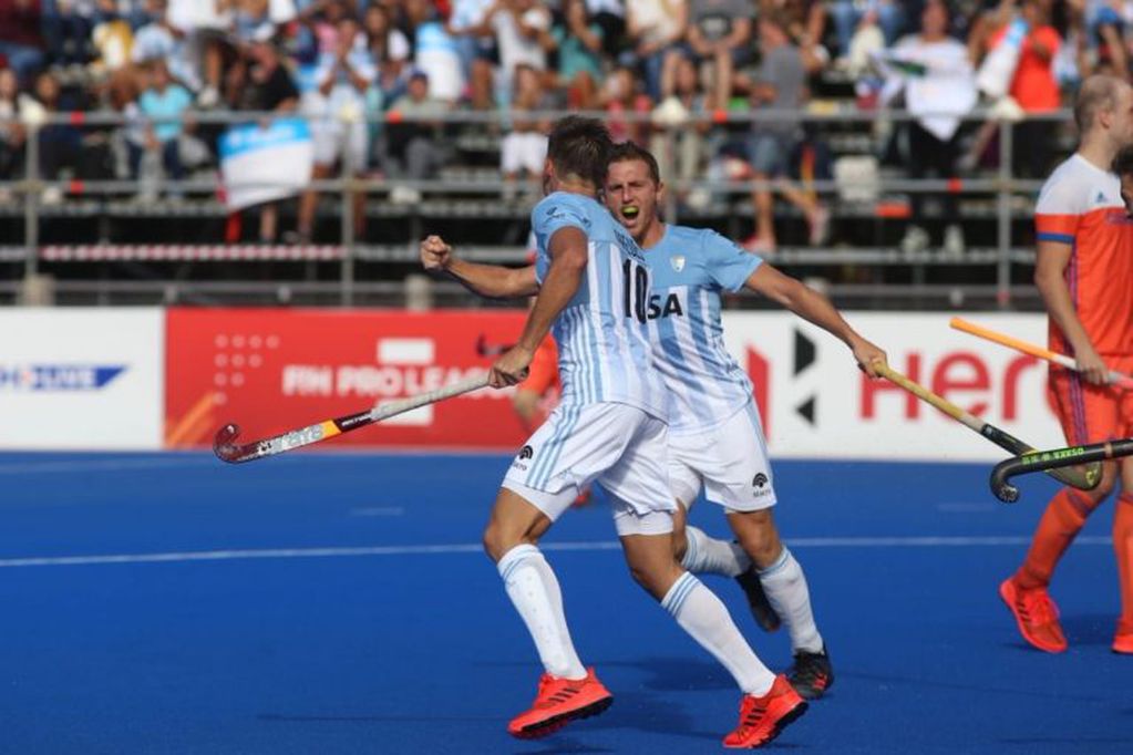 Espectacular triunfo de Argentina en el CeNARD! Los Leones vencieron por 4-3 a Holanda por la tercera fecha de la Pro League (Agencia de Deporte Nacional)