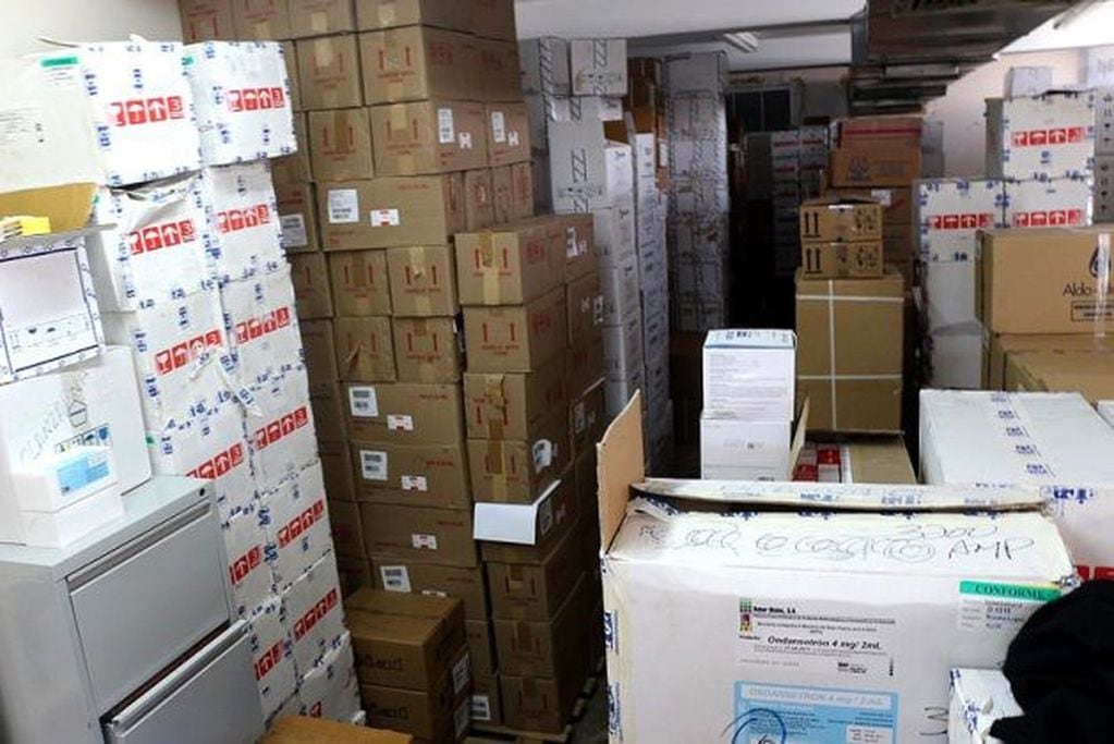 Imagen archivo. El depósito de insumos del Ministerio de Salud del Chaco donde se robaron 200 toneladas de leche en polvo para niños desnutridos.