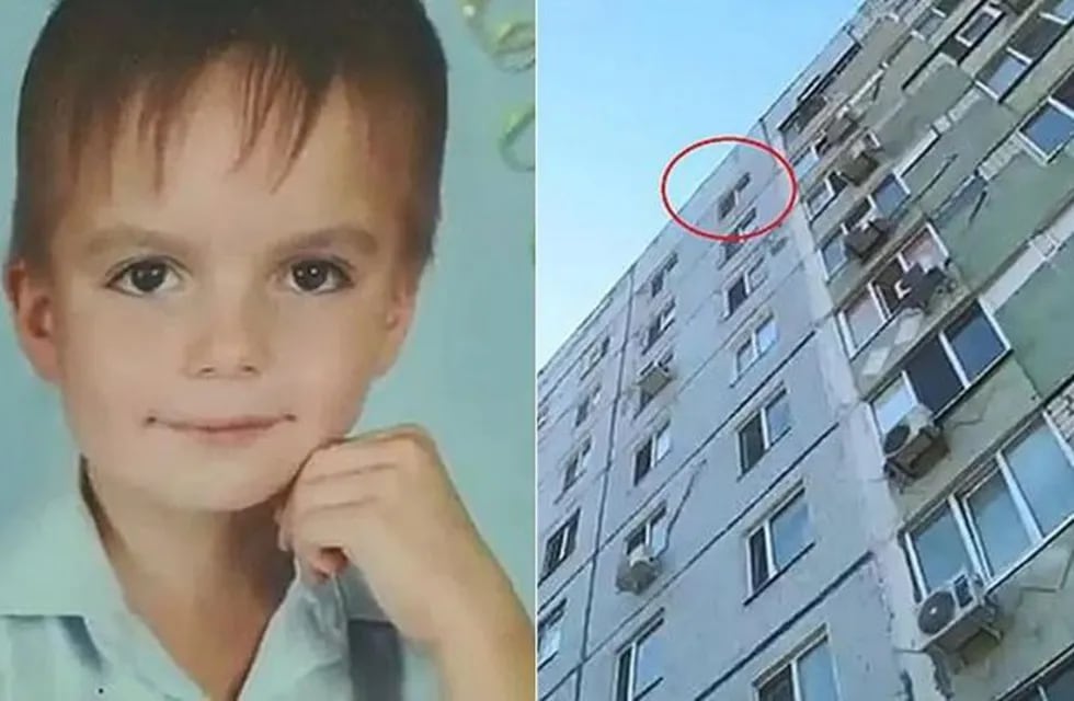 Ucrania: un nene de 8 años saltó de un noveno piso luego de ser golpeado por sus padres. (Foto: gentileza Daily Mail).