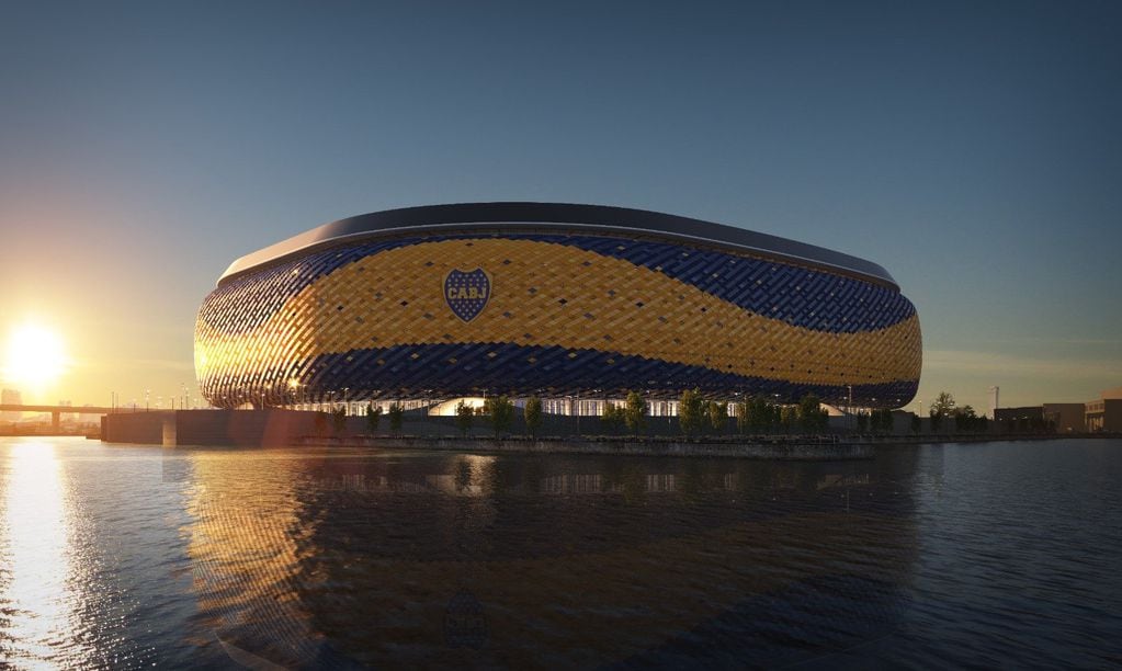 Así sería el nuevo estadio de Boca. (Jorge Reale)