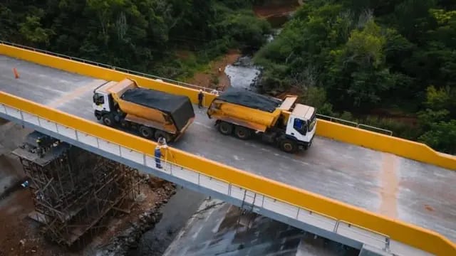 El puente que une a Aristóbulo del Valle y a Jardín América ya se encuentra habilitado