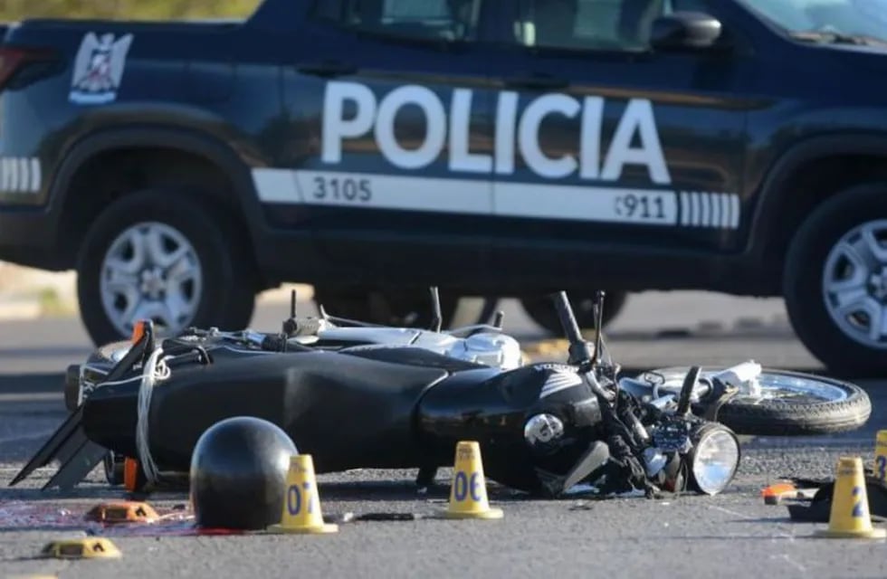 Accidente vial en Mendoza. Ignacio Blanco / Los Andes