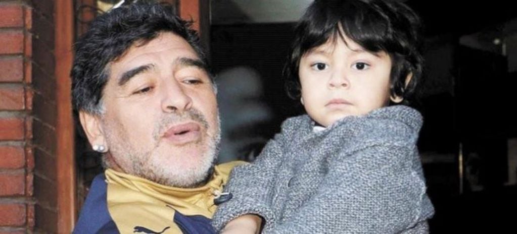 Diego Armando Maradona y su hijo, Dieguito Fernando (Foto:  Instagram)