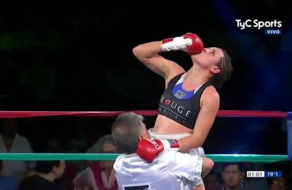 La boxeadora santafesina sacó a relucir su capacidad y ganó con claridad en jujuy. (TYC)