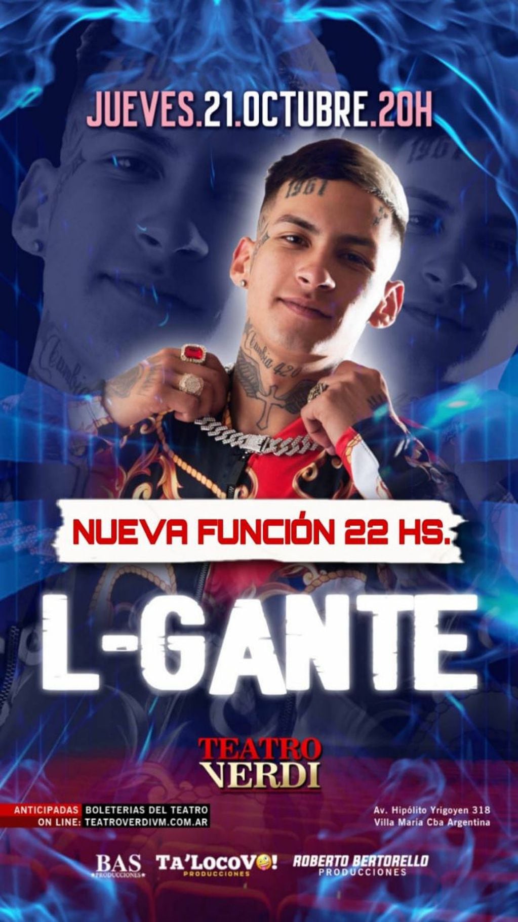 L-Gante agregó una nueva función en Córdoba.
