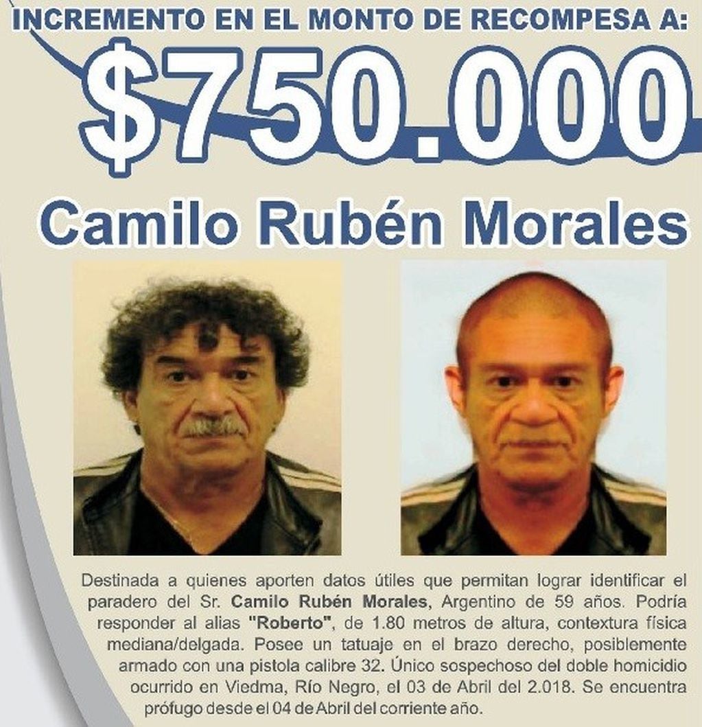 Camilo Morales, buscado en VIedma