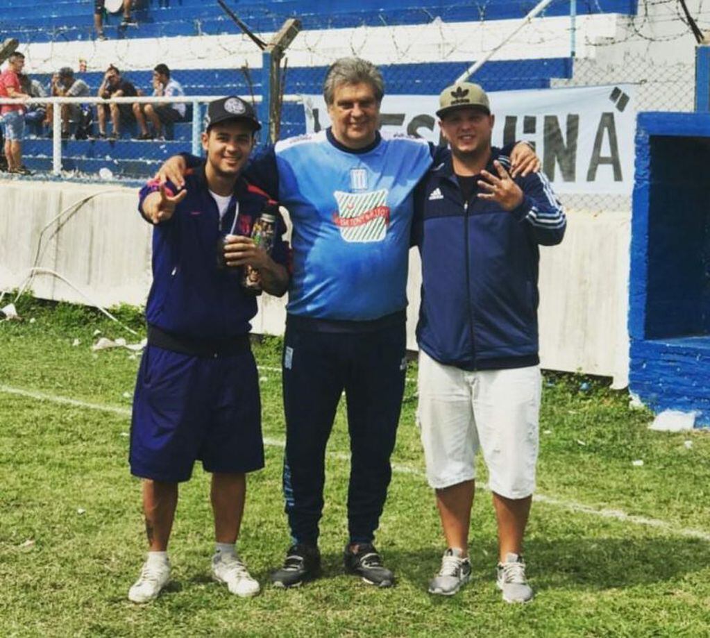 Luis ventura con sus hijos Facundo y Nahuel (Foto: Instagram)