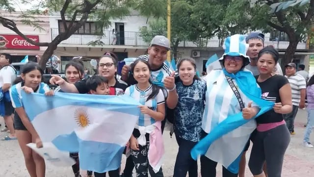 Festejos en Jujuy - Selección Argentina