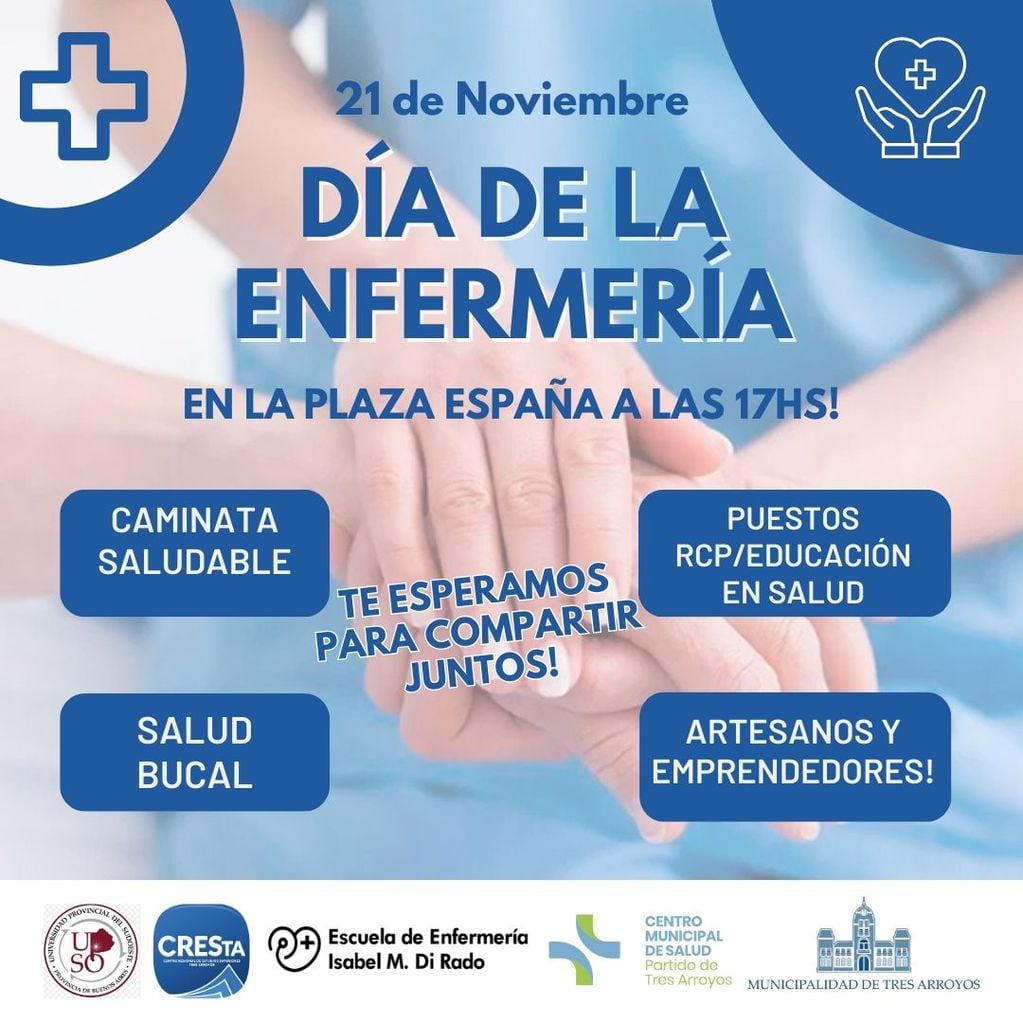 actividades en la Plaza España en el Día Nacional de la Enfermería