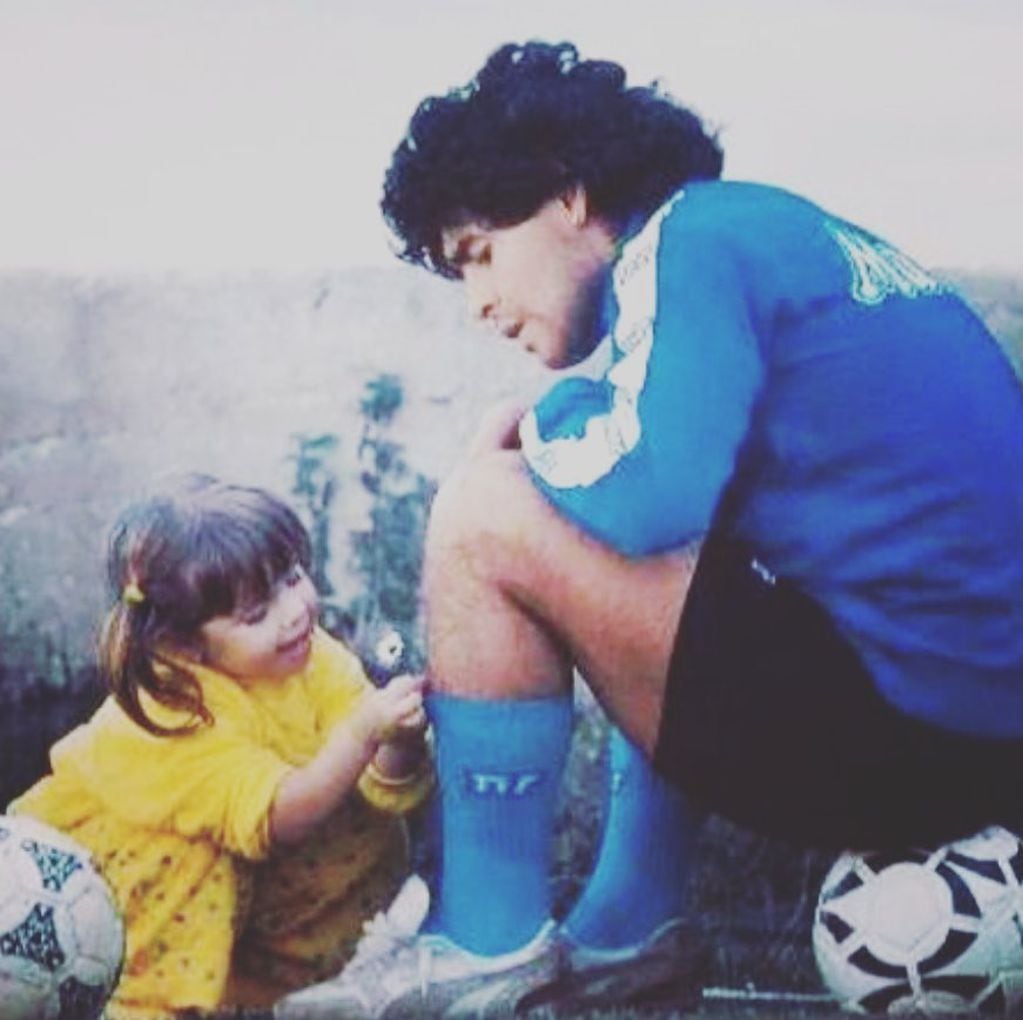 La foto que compartió Dalma Maradona para despedir a su padre.