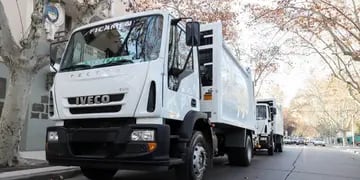 Nuevos camiones recolectores de basura en San Rafael