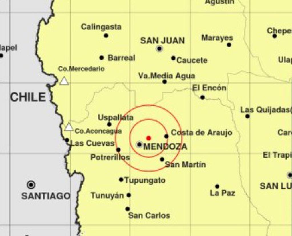Leve sismo se sintió en Mendoza.