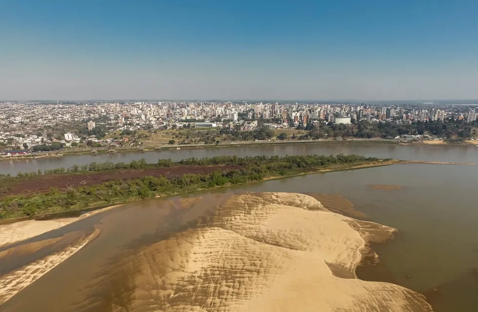 Bajante histórica del Río Paraná
