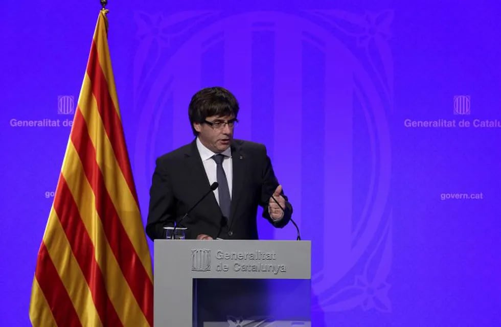 El presidente de la Generalitat, Carles Puigdemont habló ante la BBC. (EFE)