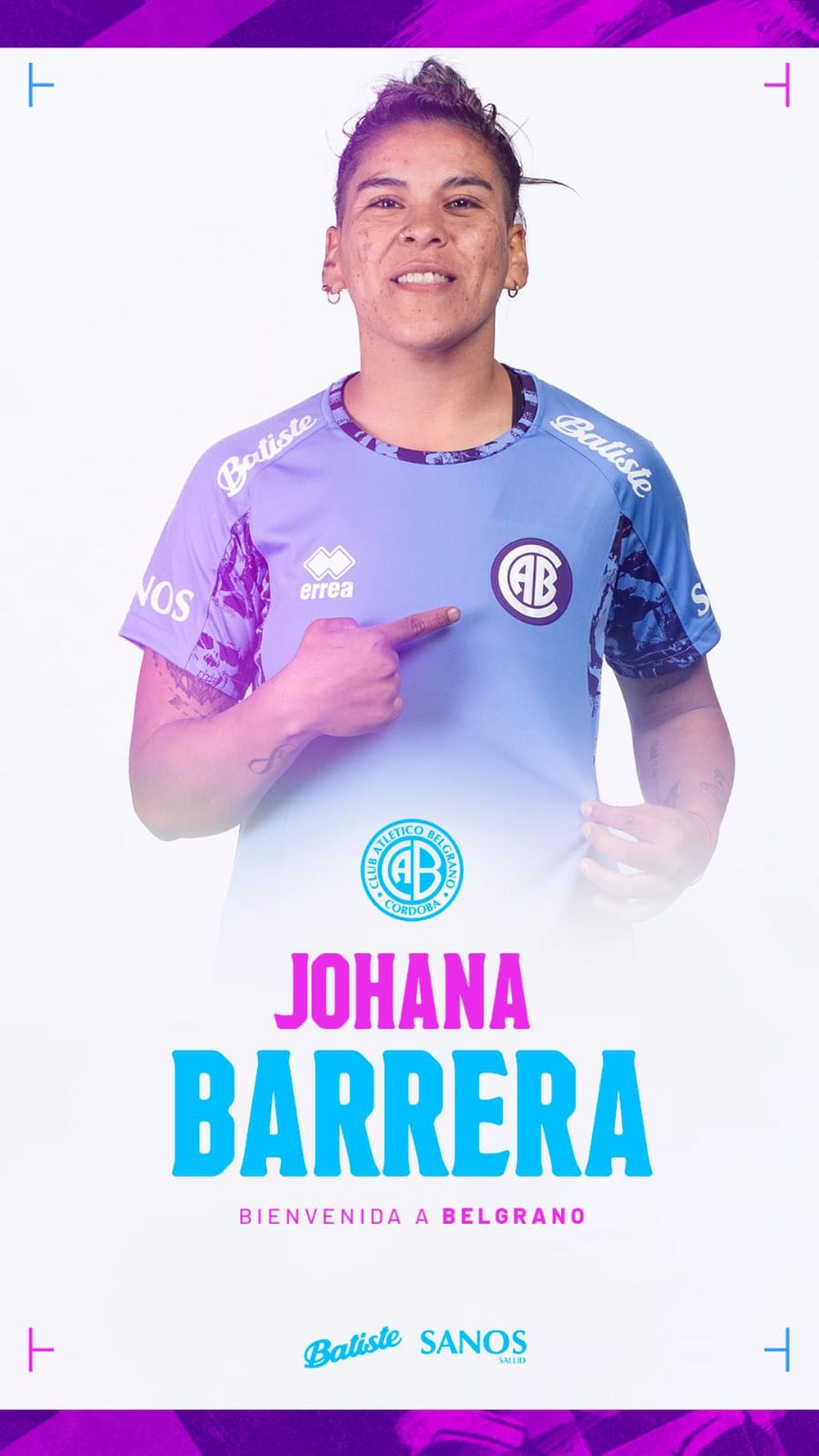 Johana Barrera regresó a Belgrano luego de su paso por Independiente