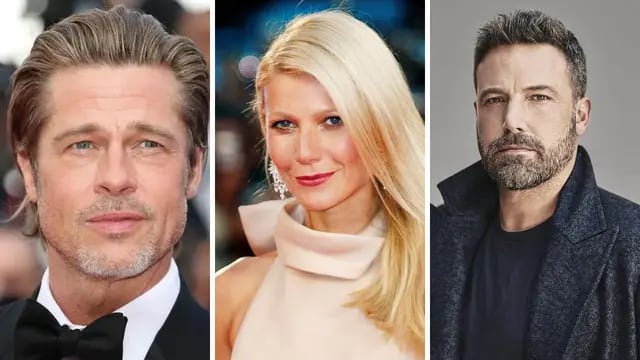 Brad Pitt, Gwyneth Paltrow y Ben Affleck