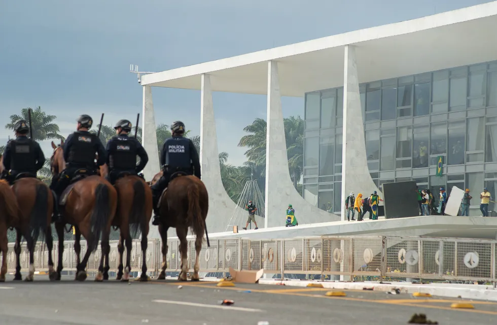 Brasil. La Policía contuvo a los manifestantes. (Foto / DPA)