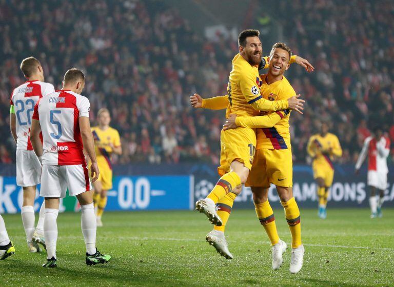 Champions League: Barcelona vence 1-0 a Slavia Praga con gol de Lionel Messi\u002E (AP)