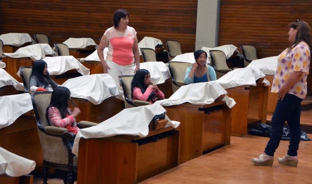 La diputada provincial (m.c.) María Cristina Solís recibió al contingente en la Legislatura y explicó al grupo el funcionamiento de esa Cámara de Diputados.